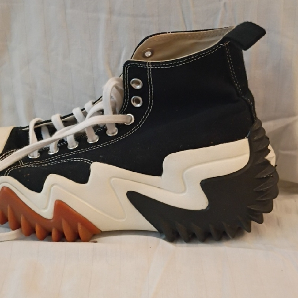 Converse Black and White High-Top Sneakers Size 9.5
